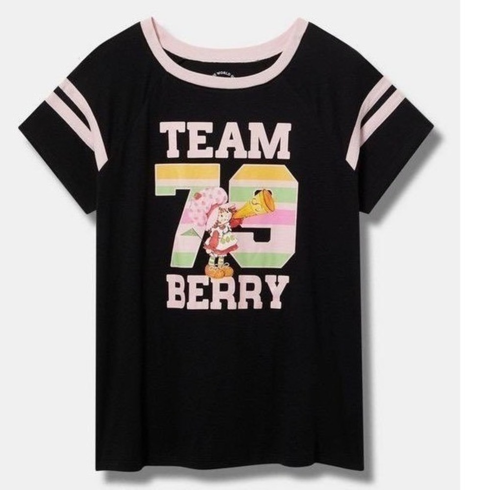 NWT Torrid Strawberry Shortcake Cotton Varsity Tee 2X